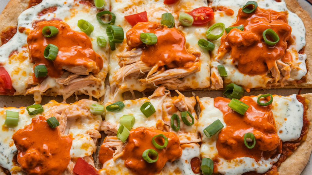Buffalo Chicken Flatbread Pizza