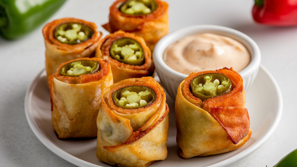 Mini Jalapeño Popper Egg Rolls 